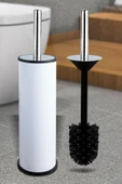 SAS beyaz çöp kovası wc fırça set 2 li set 5 lt - 4