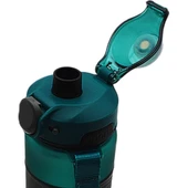 Noki Su Matarası Tritan Auto Kapak Soft Touch Silikon Bantlı Askılı 750 Ml Yeşil - 2
