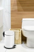 SAS beyaz çöp kovası wc fırça set 2 li set 5 lt - 9