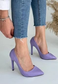 Hillar Lila Cilt Stiletto Ayakkabı thumbnail 1