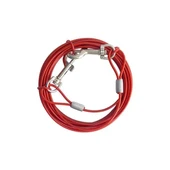 Eastland Köpek Çelik Bahçe Bağlama Halatı Kırmızı 2 Mm 4.5 Mt - 1
