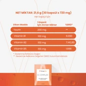 Wiserlife B Complex Taurin Takviye Edici Gıda 30 Kapsül thumbnail 9