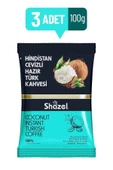 Shazel Hindistan Cevizli Hazır Türk Kahvesi 100 Gr. X 3 Adet - 1