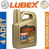 Lubex Primus FM 5W-30 5 Lt Tam Sentetik Motor Yağı (4 Adet) - 1