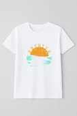 Erkek Bisiklet Yaka %100 Pamuk Fethiye Baskılı Kısa Kollu T-shirt - 2