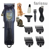 WAER WA-095 Şarjlı Kedi Köpek Tıraş Makinesi | 6500 RPM Motor | 4 Taraklı | USB Şarjlı - 1