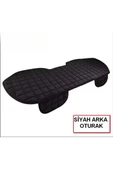 Araba Koltuk Soft Ortopedik Cepli Oto Kılıf- Minder Seti (3 parça) Siyah thumbnail 3