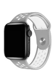 Apple Watch Series 6 40 MM Fileli Kordon Gri-Beyaz - 2