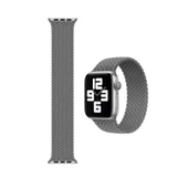Apple Watch 7 45 MM Tek Parça LARGE Hasır Kordon Gri - 2