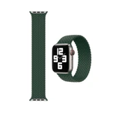Apple Watch 5 38 MM Tek Parça LARGE Hasır Kordon Yeşil - 2