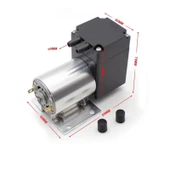 DC 12V Vakum Pompası - 75KPa 7L/dk Motor thumbnail 7