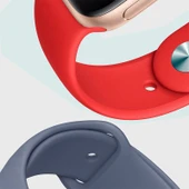 Apple Watch Series SE 44 MM Fileli Kordon Beyaz-Siyah - 2