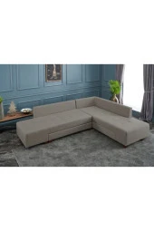 Evdebiz Stil Yataklı Köşe Koltuk Krem Sağ - 2