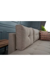 Evdebiz Stil Yataklı Köşe Koltuk Krem Sağ - 4