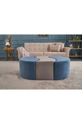 Evdebiz Mavi Alya Puf - 2