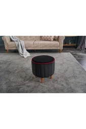 Evdebiz Siyah Lindy Puf - 2