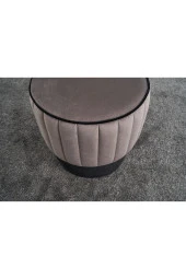 Evdebiz Gri Rose Puf - 3