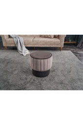 Evdebiz Gri Rose Puf - 4