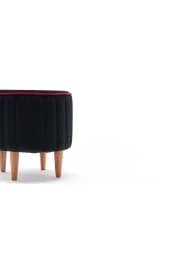 Evdebiz Siyah Lindy Puf - 5