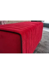 Evdebiz Kırmızı Mabel Puf - 5