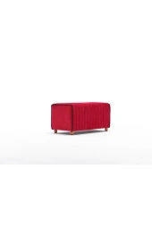 Evdebiz Kırmızı Mabel Puf - 6