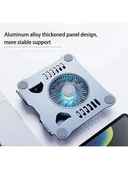 Plentiful Notebook ve Laptop Stand 360 Derece Dönebilen Alüminyum Katlanır Stand Gümüş thumbnail 4