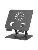 Plentiful Tablet Stand 360 Derece Dönebilen Metal Alüminyum Katlanır Stand thumbnail 1