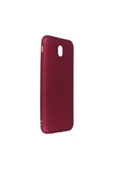 Samsung Galaxy J7 Pro Premium Silikon Kılıf Bordo - 1