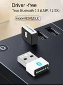Plentiful Bluetooth Adaptör 5.3 USB Bluetooth Dongle Kablosuz Masaüstü Laptop PC Tak/Çalıştır Windows 11/10/8.1/7 ile Uyumlu thumbnail 6