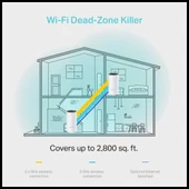 Tp-lınk Deco-m4, Ac1200, İkili Mesh, 1200mbps, Dual Band, 2port Gigabit Lan, 260m2 Kapsama Alanı, Router, Geniş Alan İnt - 4