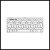 Logıtech K380s, Pebble Keys 2,  Beyaz, 920-011860, Bluetooth, Türkçe, Q, Multimedya, Mini Klavye - 1