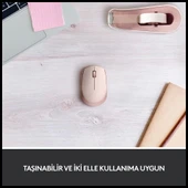 Logıtech 910-006865, M171 Rose, Usb Nano 2,4g Kablosuz, 1000dpi, Optik, 3 Tuşlu, 12ay Pil Ömrü, Mouse - 3
