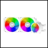 Powerboost Noble 240w, 240mm, Rainbow, 2 Fanlı, (lga1700/am4/am5) Uyumlu, Cpu Sıvı Soğutma (beyaz) - 1