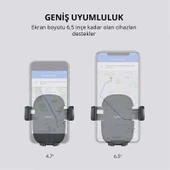 ONTECH - Aukey Hd-c48-bk 360 Derece Tüm Cihazlarla Uyumlu Araç İçi Telefon Tutucu Kolay Kilitleme/bırakma - 3