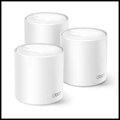 Tp-lınk Deco-x10, Ax1500, Üçlü Mesh, 130-1201mbps Dual Band, Wifi6, 2port Gigabit Lan, 520m2 Kapsama Alanı, Router, Geni - 1