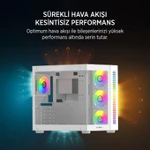TEKNOTEG - JAMES DONKEY STARK S800 4X ARGB BEYAZ GAMING KASA - 6