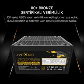 TEKNOTEG - JAMES DONKEY JDP750 APFC 12CM 80+ BRONZE 750W PSU - 3