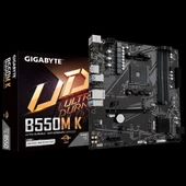 TEKNOTEG - GIGABYTE B550M K DDR4 4733MHz(OC) HDMI M.2 DP mATX AM4 - 1