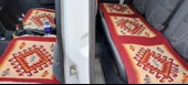Reversible Oto Koltuk Kilim Seti • 3 Parça • Makine Dokuma • Akrilik & Polyester • Saçaklı - 9