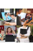 Apple Ipad Pro 4. Nesil M2 2022 11 Inç Uyumlu Bluetooth Klavyeli Kılıf Kalem Bölmeli (TÜRKÇE KLAVYE)  PEMBE - 5