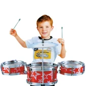 Eccho Jazz Drum Mini Davul Bateri Seti Mavi - 2