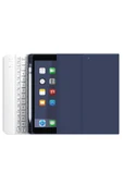 Apple Ipad Pro 4. Nesil M2 2022 11 Inç Uyumlu Bluetooth Klavyeli Kılıf Kalem Bölmeli (TÜRKÇE KLAVYE)  LACİVERT - 2