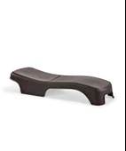 Omnipazar SY-2536 Kahverengi Brezza Royal Rattan Lüks Şezlong 2'li Set - 2