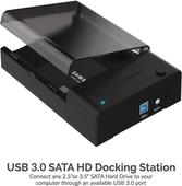SABRENT USB SATA Harici Sabit Disk Soğutma Fanlı Lay Düz Yerleştirme İstasyonu - 6