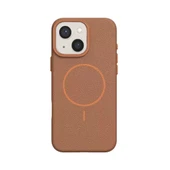 Gpack Apple iPhone 14 uyumlu Kılıf Deri Desen M-Safe Özellikli Lichee Silikon thumbnail 6