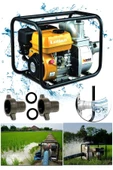 PROXTECH Bakır Sargılı Yüksek Performans 7 hp Yakıt Tasarruflu 2 Inc Benzinli Su Pompası Su Motoru - 1