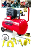 PROXTECH 2HP 50 Lt Full Paket EnÇok Tercih edilen Hava Kompresörü Boya,Lastik,Mazot Temizleme 5PCS Havalı Kit - 1