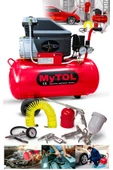 PROXTECH Full Paket En Çok Tercih Edilen 2HP 50 LtHava Kompresörü Boya,Lastik,Mazot Temizleme 5PCS Havalı Set thumbnail 1