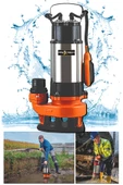 PROXTECH Doma V1100F Drenaj Temiz Foseptik Atık Su Dalgıç Pompası Foseptik Pompa 1,5 HP - 1