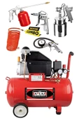 Attlas Hk 2050 N 2hp 50 Lt. Hava Kompresörü Ve Havalı Alet Seti Full Set - 1